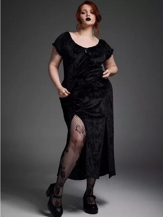 torrid Dresses & Skirts - Torrid Nightfall Burnout Velour Double Slit Maxi Skirt